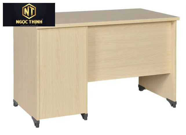 Bàn làm việc nhân viên gỗ công nghiệp Melamine có hộc liền AT AT120SHL3D
